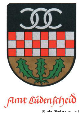 Foto: Das alte Wappen des 'Amtes Lüdenscheid'.
