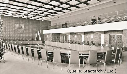 Foto: Der Ratssaal des Stadtrates Lüdenscheid